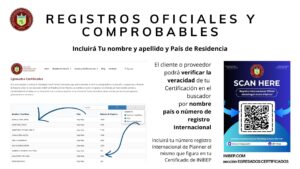 Registro Público de Wedding & Event planners Certificados